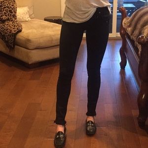 Black Helmut Lang skinny jeans